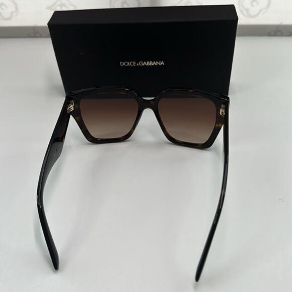 Dolce and Gabbana Brown Gradient Butterfly Ladies Sunglasses DG4438 502/13 55 - Picture 14 of 14